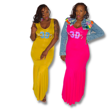 Load image into Gallery viewer, 3D University Maxi Dress