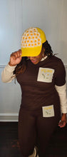 Load image into Gallery viewer, Brownie 2 Piece side tie /yellow 2 piece set
