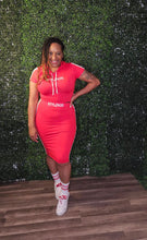 Load image into Gallery viewer, Varsity hoodie skirt set
