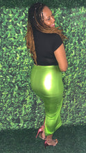 Load image into Gallery viewer, Metallic Faux Leather Pencil Skirt
