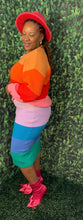 Load image into Gallery viewer, Rainbow skirt set

