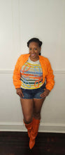 Load image into Gallery viewer, Orange crop jacket
