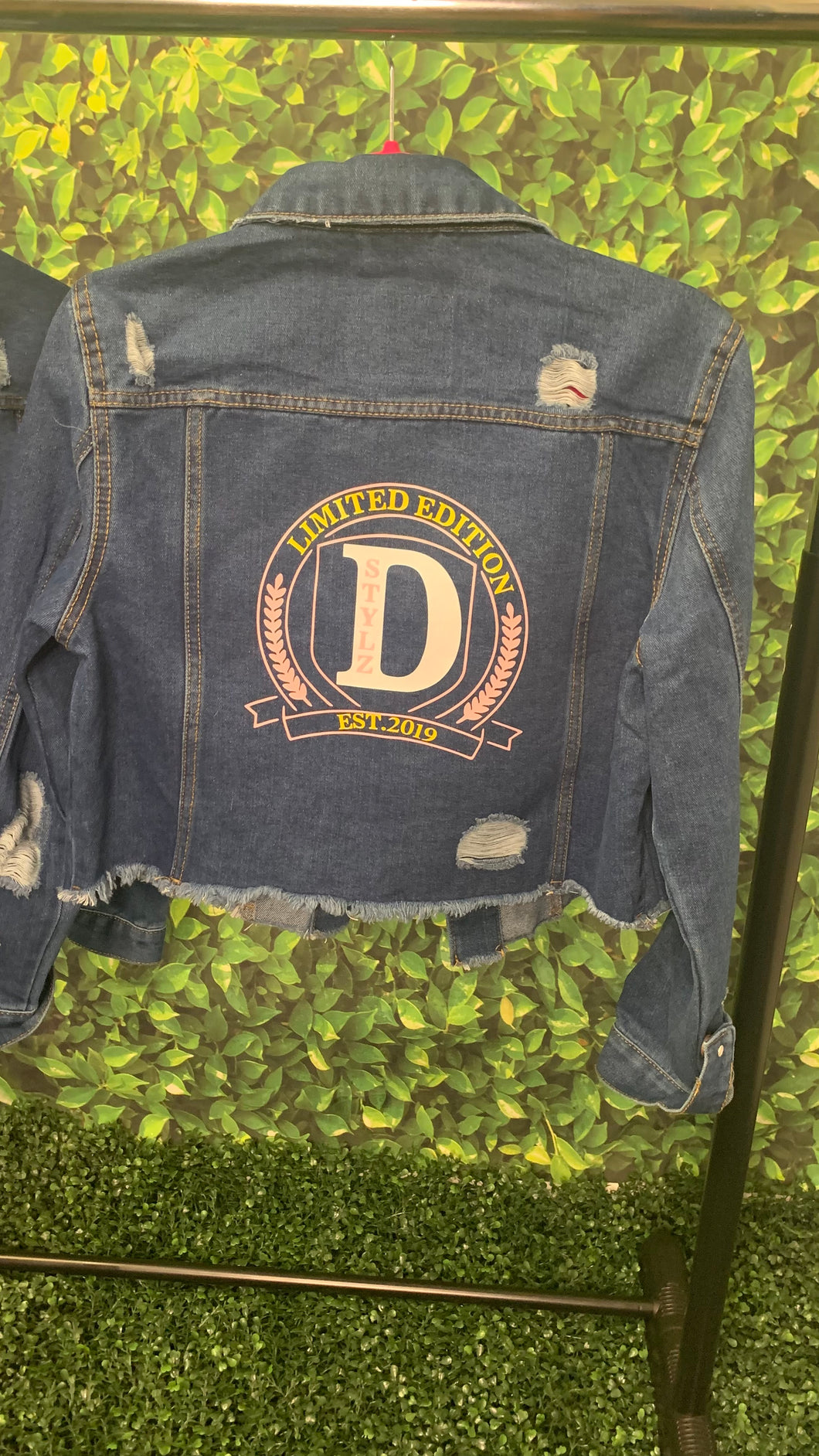 Varsity denim jacket