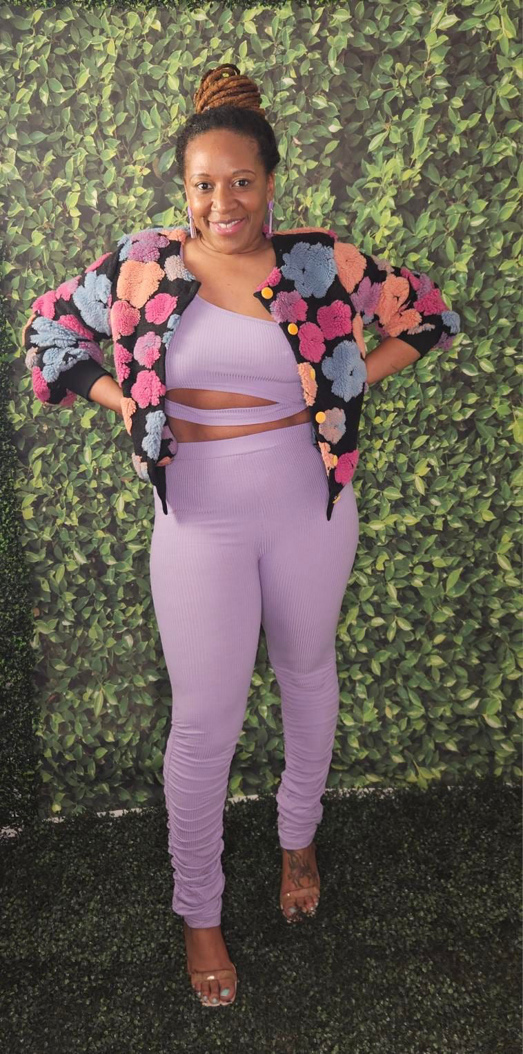 Daisy flower bomb jacket