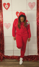 Load image into Gallery viewer, Crop top high waist sweatsuit
