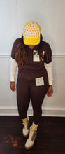 Load image into Gallery viewer, Brownie 2 Piece side tie /yellow 2 piece set
