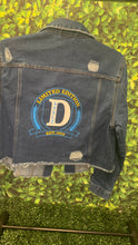 Load image into Gallery viewer, Varsity denim jacket
