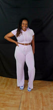 Load image into Gallery viewer, Varsity  crop  pants set
