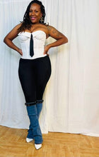Load image into Gallery viewer, Tuxedo  corset

