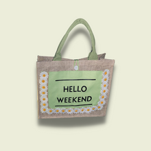 Load image into Gallery viewer, Hello Weekender Tote
