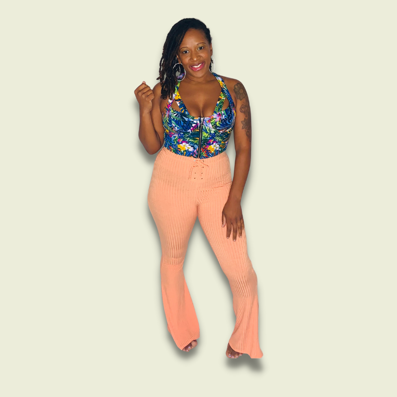 Tie Peach Pant