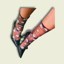 Load image into Gallery viewer, Socks (sheer daisy)
