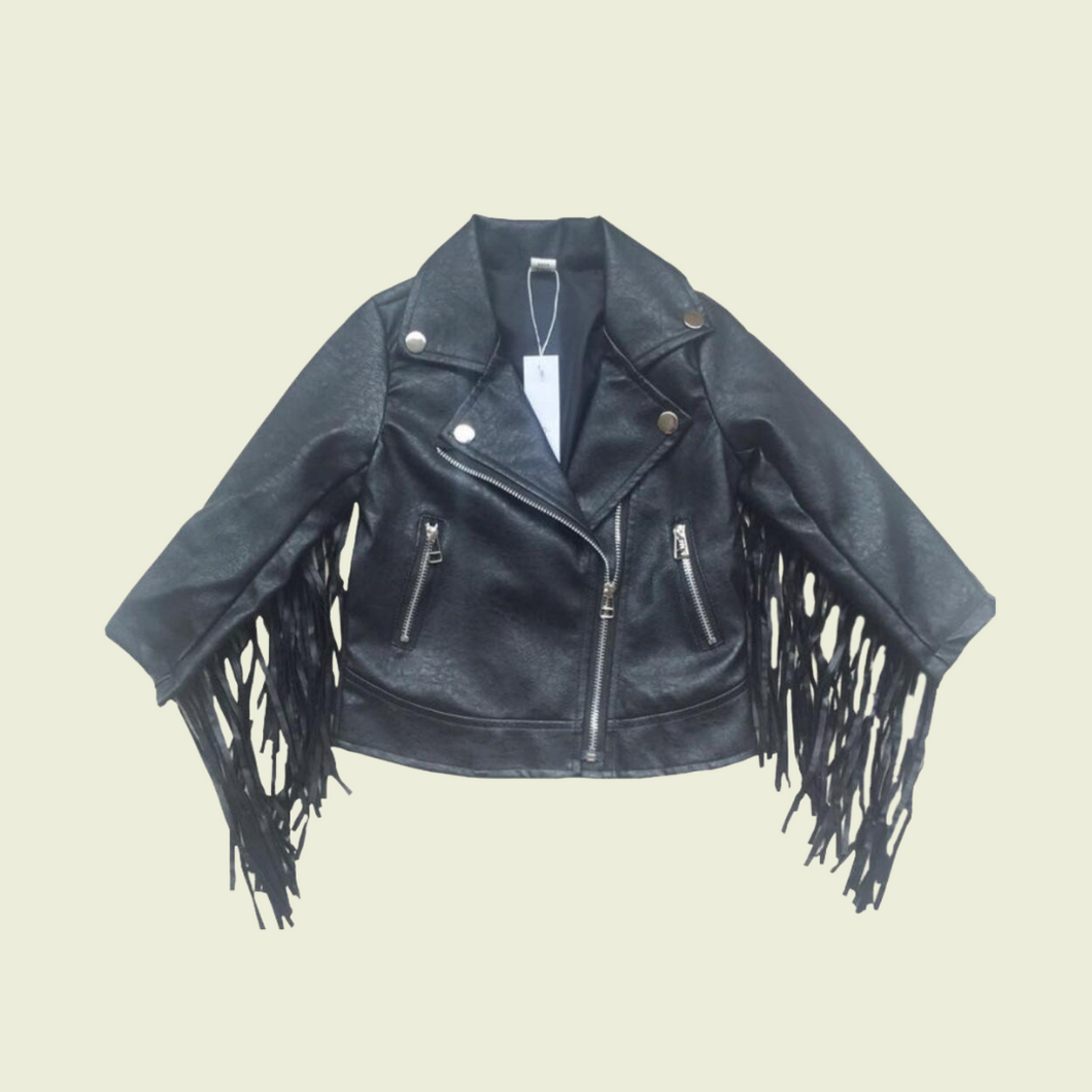 Leather Fringe Jacket