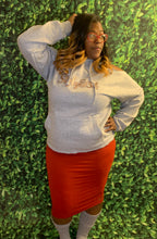 Load image into Gallery viewer, Pencil skirt with logo hoodie
