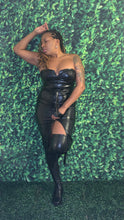 Load image into Gallery viewer, Faux leather dress

