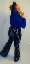 Load image into Gallery viewer, Colorblock sequin pants
