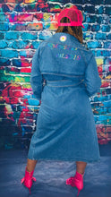Load image into Gallery viewer, Rhinestone trench Denim Jacket
