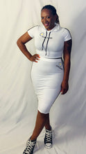 Load image into Gallery viewer, Varsity hoodie skirt set
